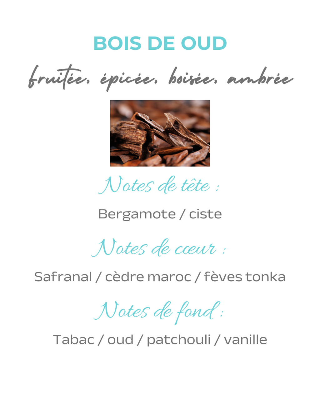 Poudre parfumée Bois de Oud