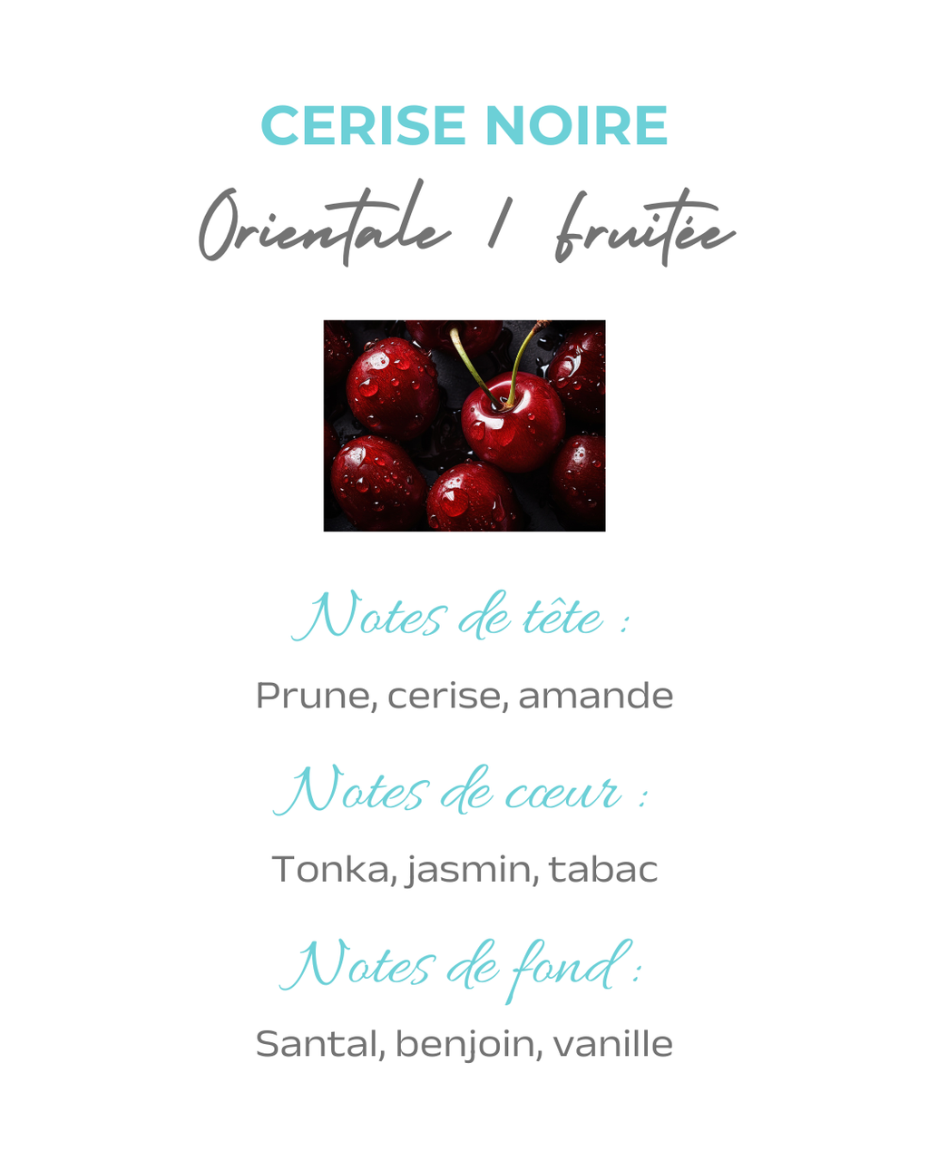 Bougie parfumée Cerise Noire