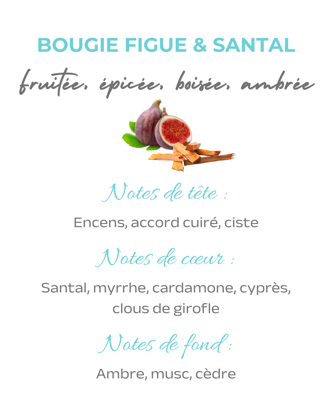 Bougie parfumée Figue et Santal