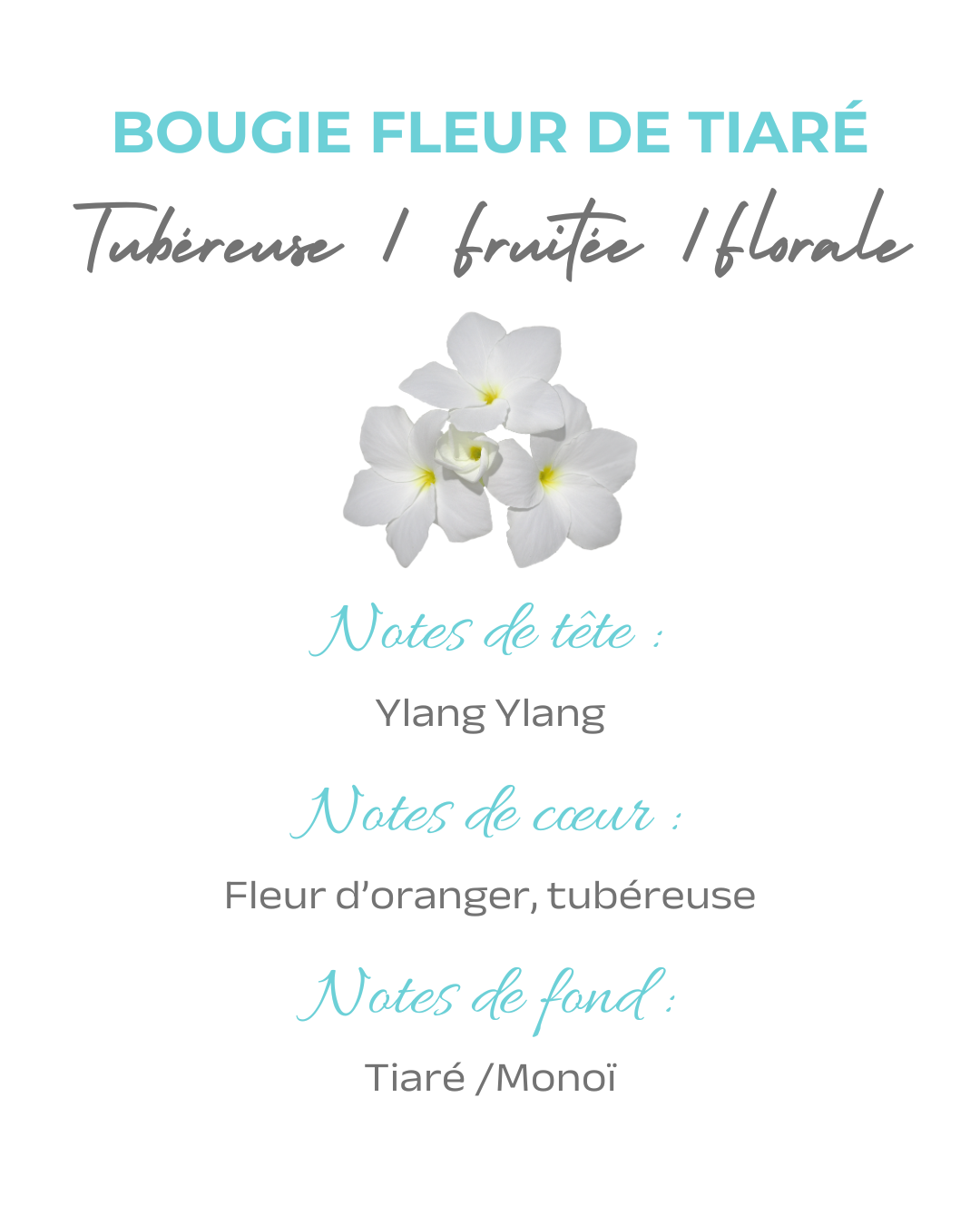 Bougie parfumée Fleur de Tiaré