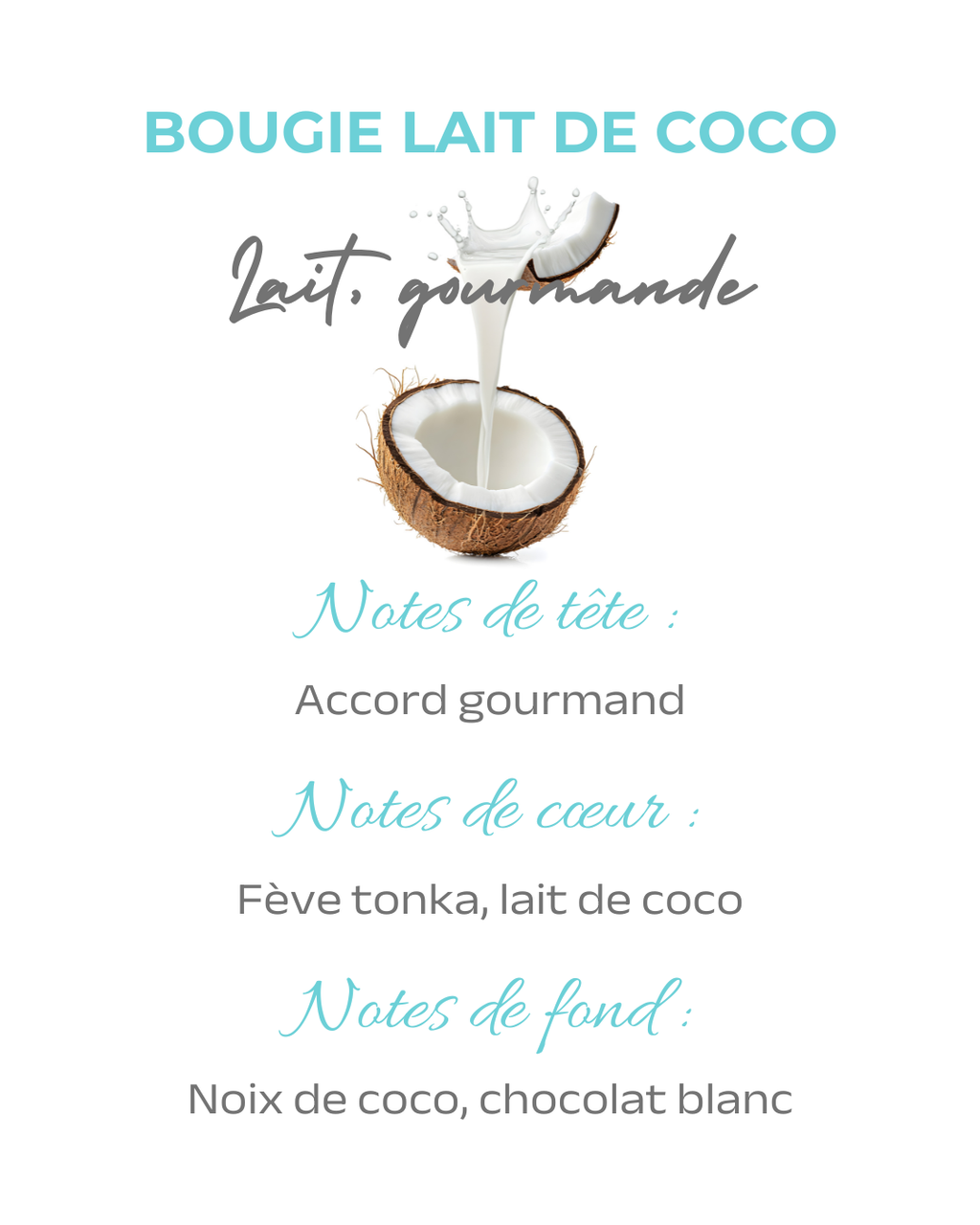 Bougie parfumée Lait de Coco