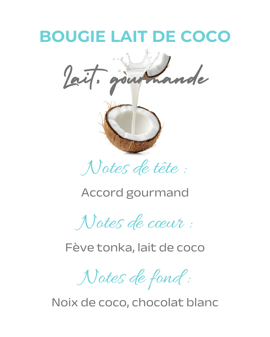Bougie parfumée Lait de Coco