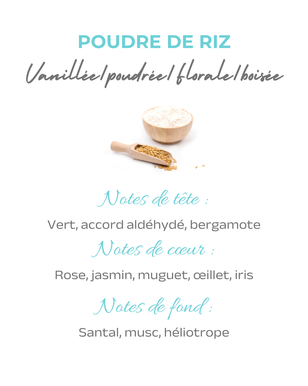 Bougie parfumée Poudre de riz