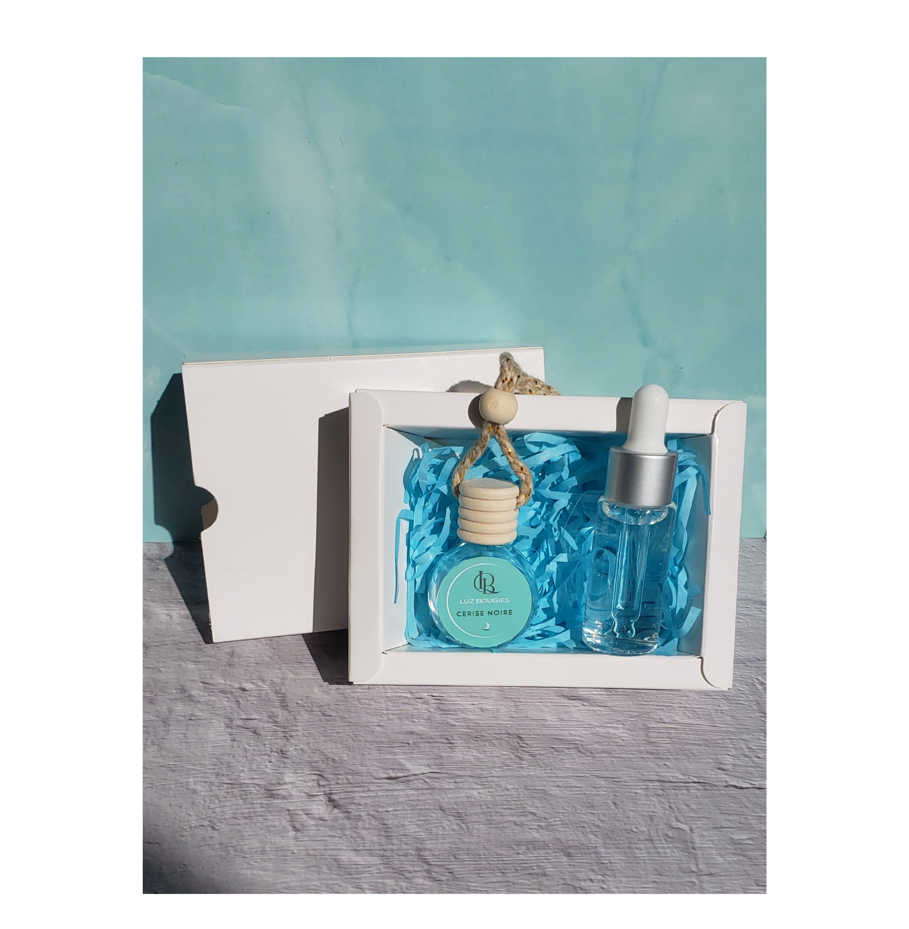 Coffret diffuseur voiture Cerise noire