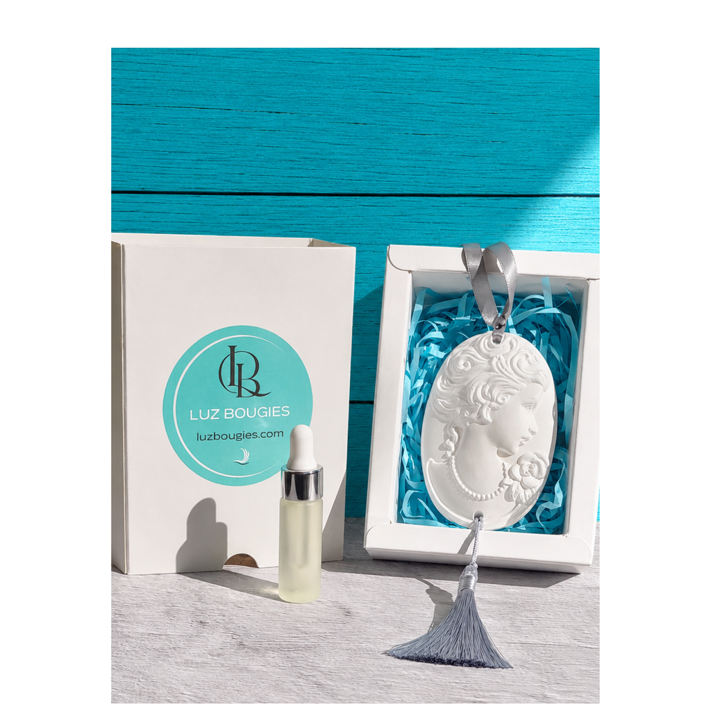 Coffret plâtre parfumé Camée avec sa recharge "Divine"