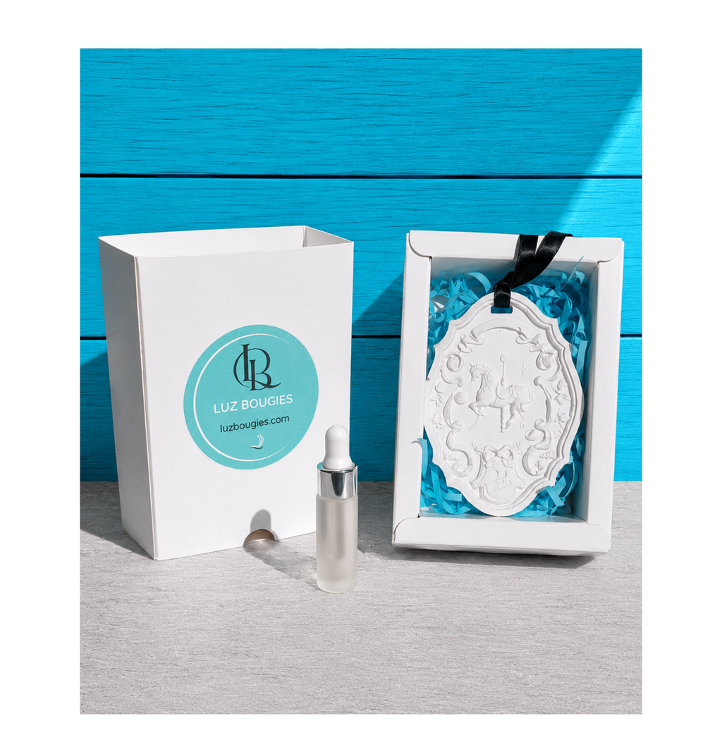 Coffret plâtre parfumé Carrousel avec sa recharge "Divine"
