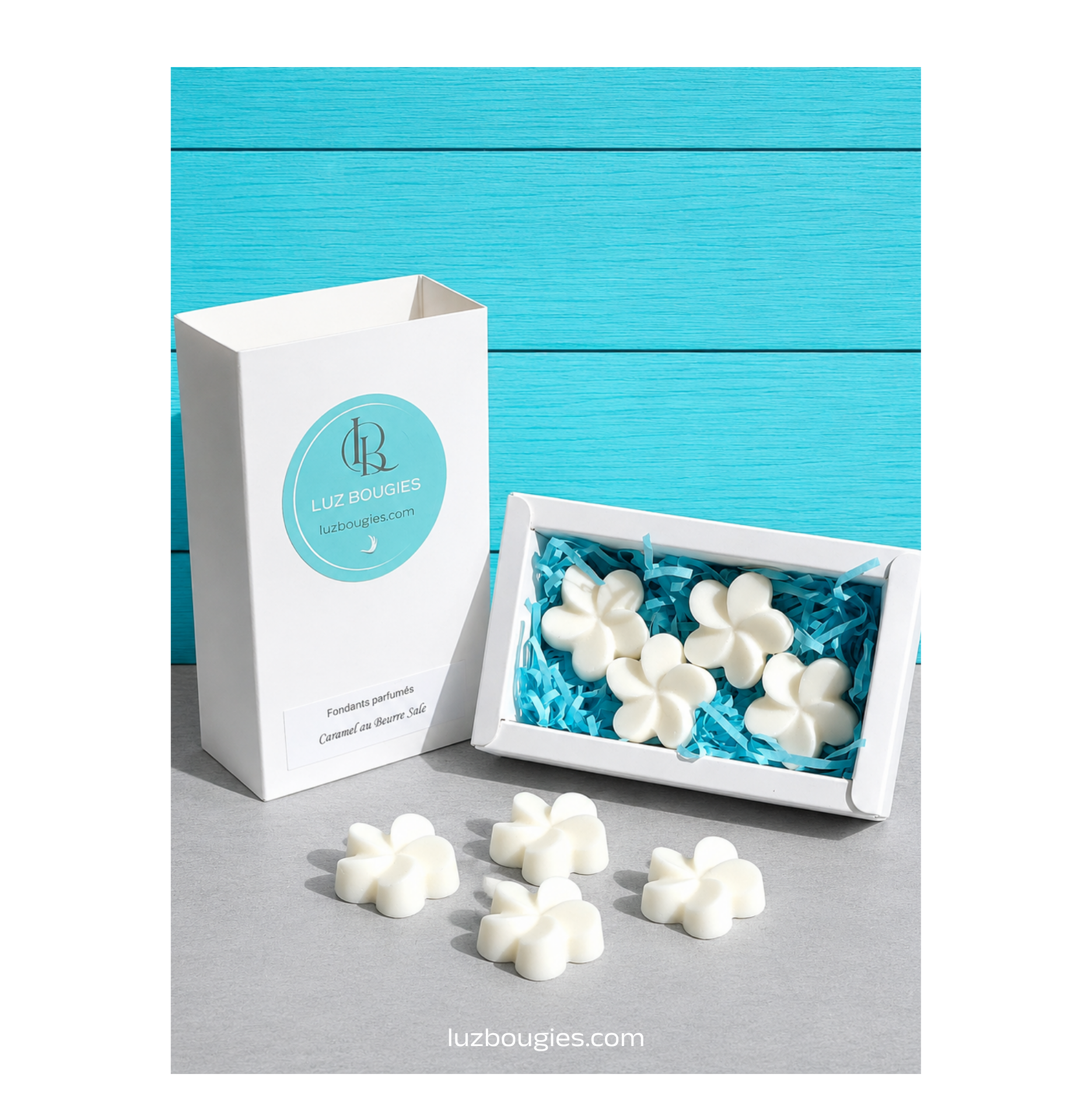 Coffret 4 fondants Caramel au Beurre Salé