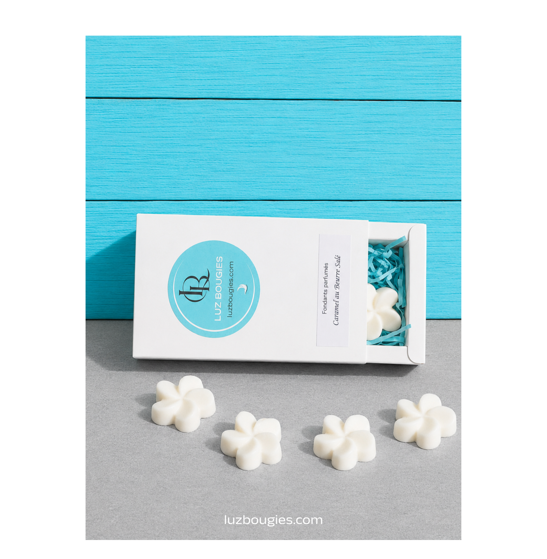 Coffret 4 fondants Caramel au Beurre Salé