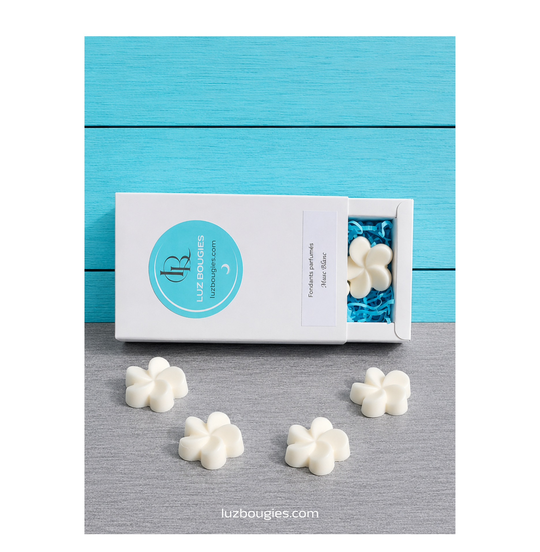 Coffret 4 fondants Musc Blanc