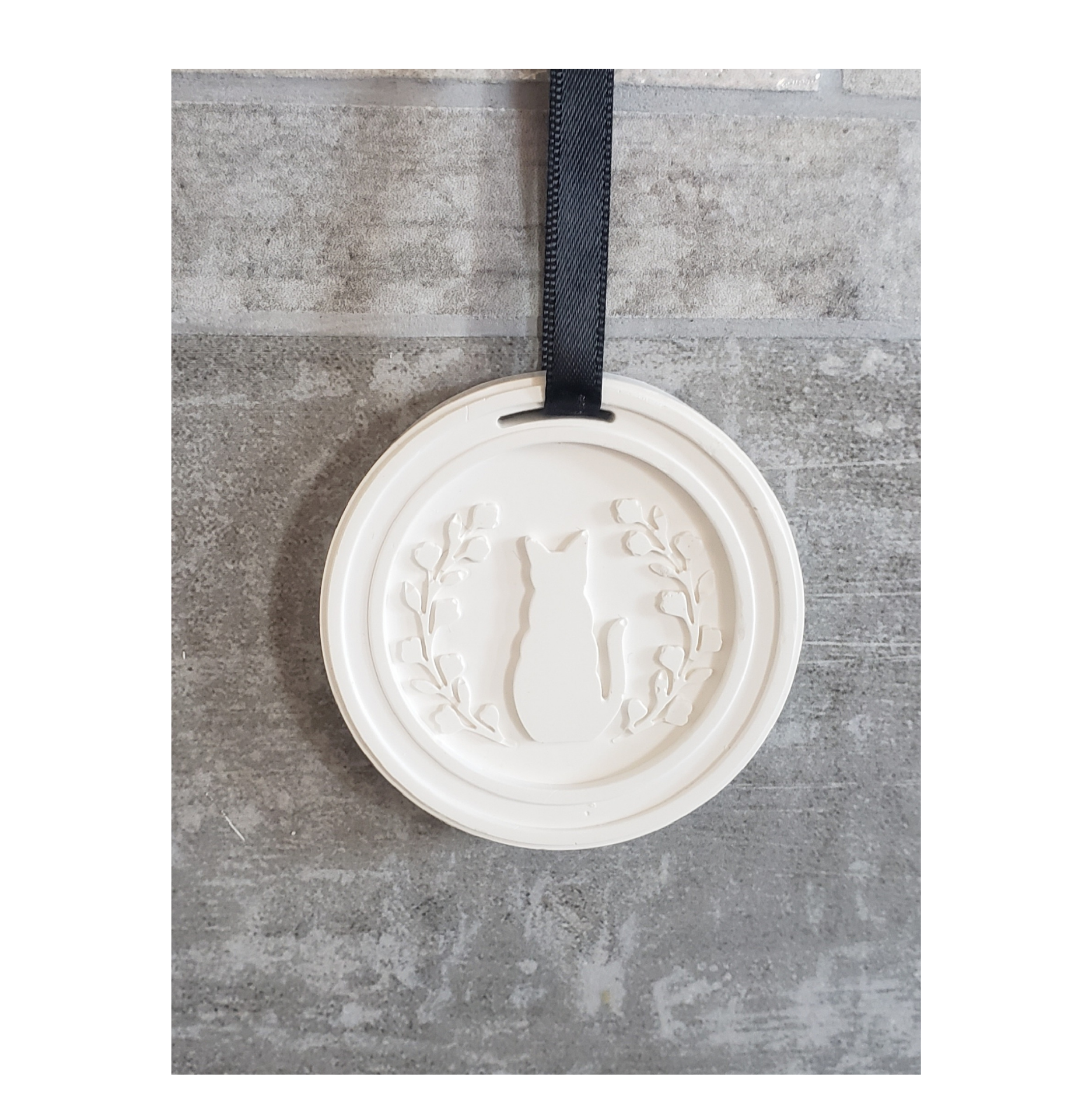 Coffret plâtre parfumé Chat avec sa recharge "Divine"