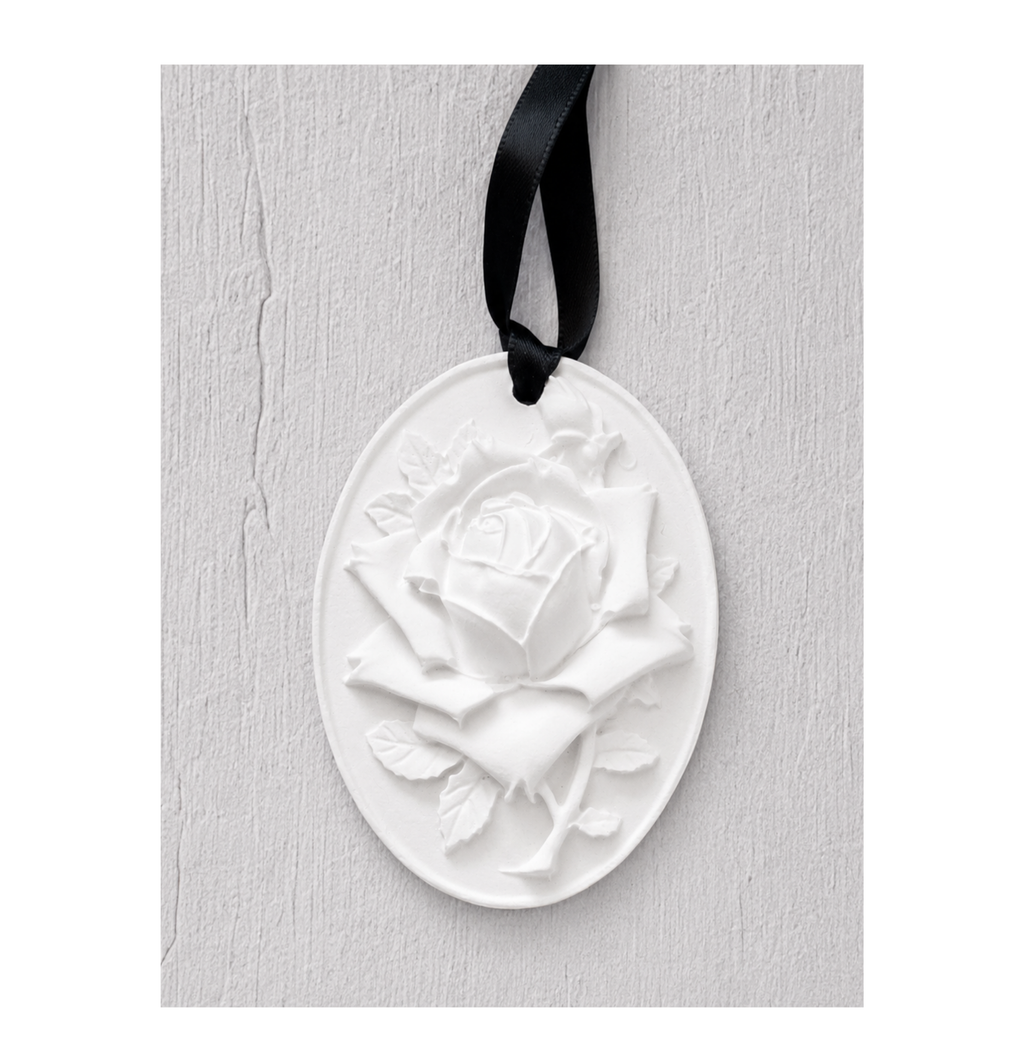 Coffret plâtre parfumé Rose avec sa recharge "Divine"
