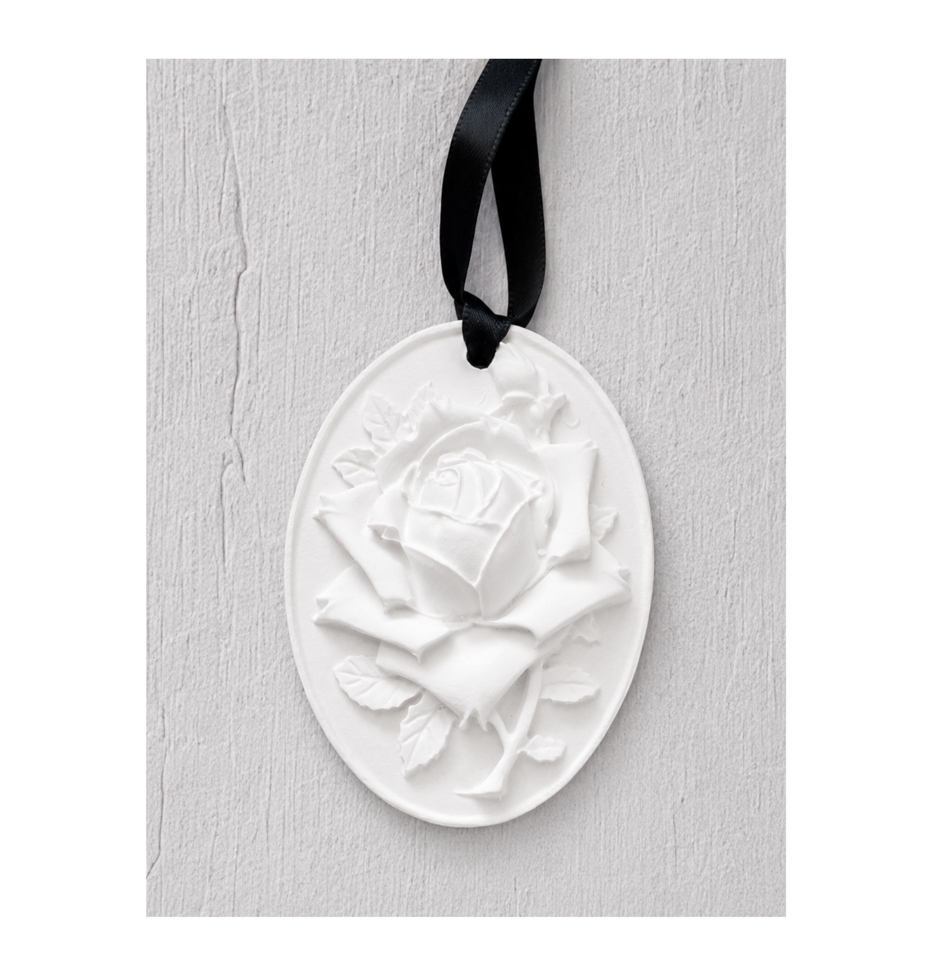 Coffret plâtre parfumé Rose avec sa recharge "Divine"